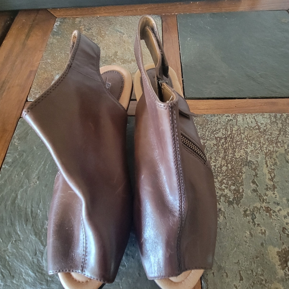 NEW EARTH Kristy ankle boot boot peep toe sandals - Picture 2 of 9